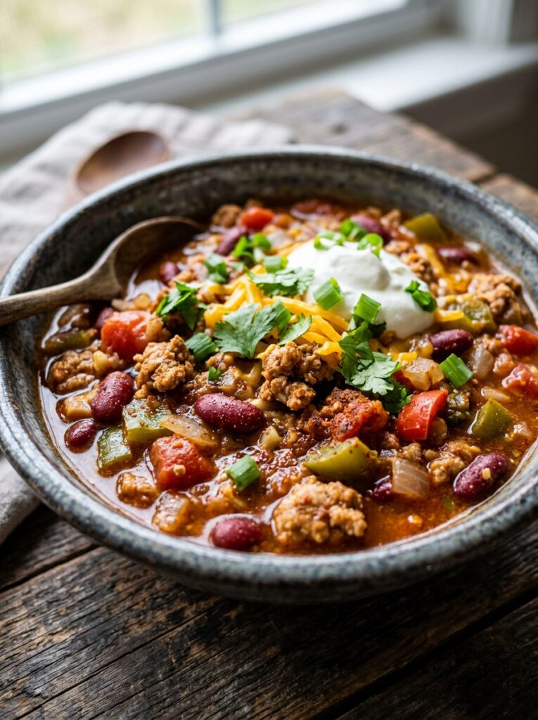 High Protein Turkey Chili Recipe: Hearty, Healthy, and Flavorful 12 Turkey chili recipe close up 202605031805