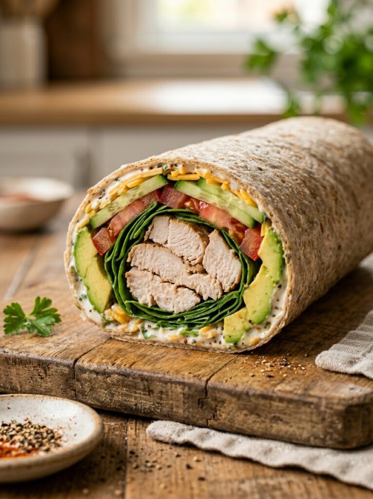Turkey club lunch wrap 202605021310