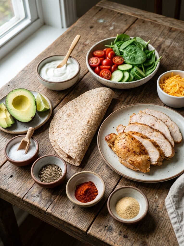 Turkey club lunch wrap ingredients 202605021310