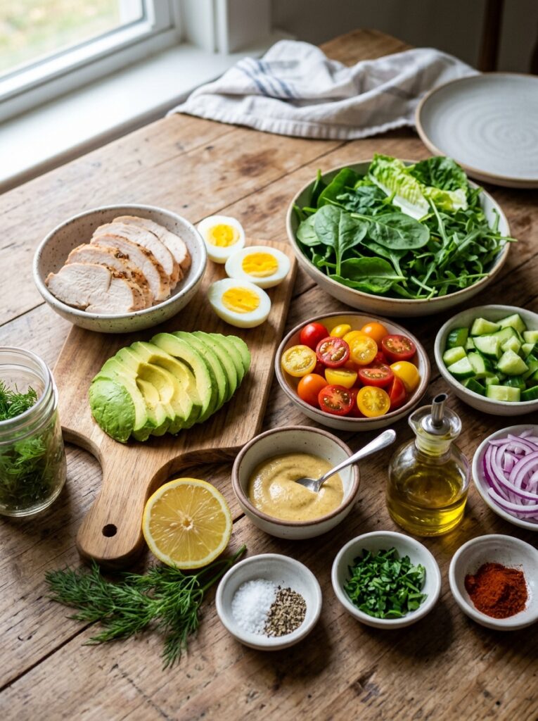 Turkey cobb lunch salad ingredients 202605301913