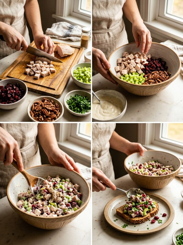 High Protein Turkey Cranberry Salad Recipe 14 Turkey cranberry salad preparation 202605121529