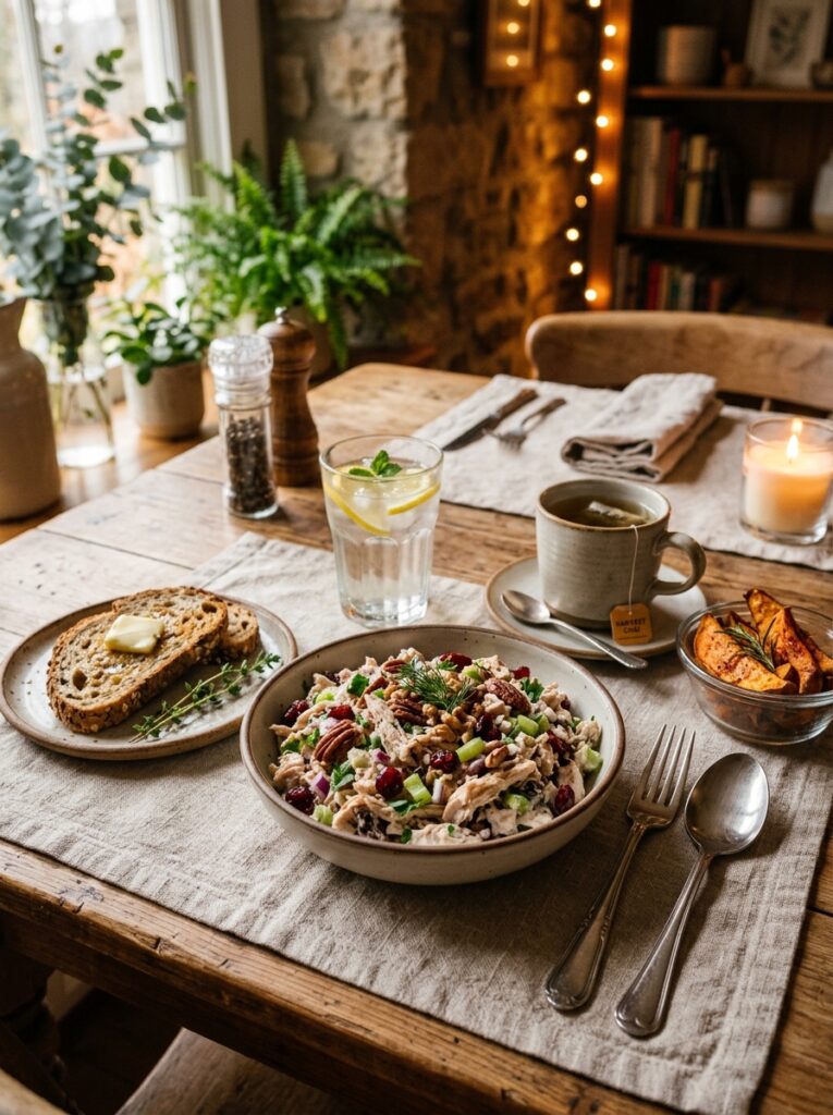 High Protein Turkey Cranberry Salad Recipe 15 Turkey cranberry salad setup 202605121529