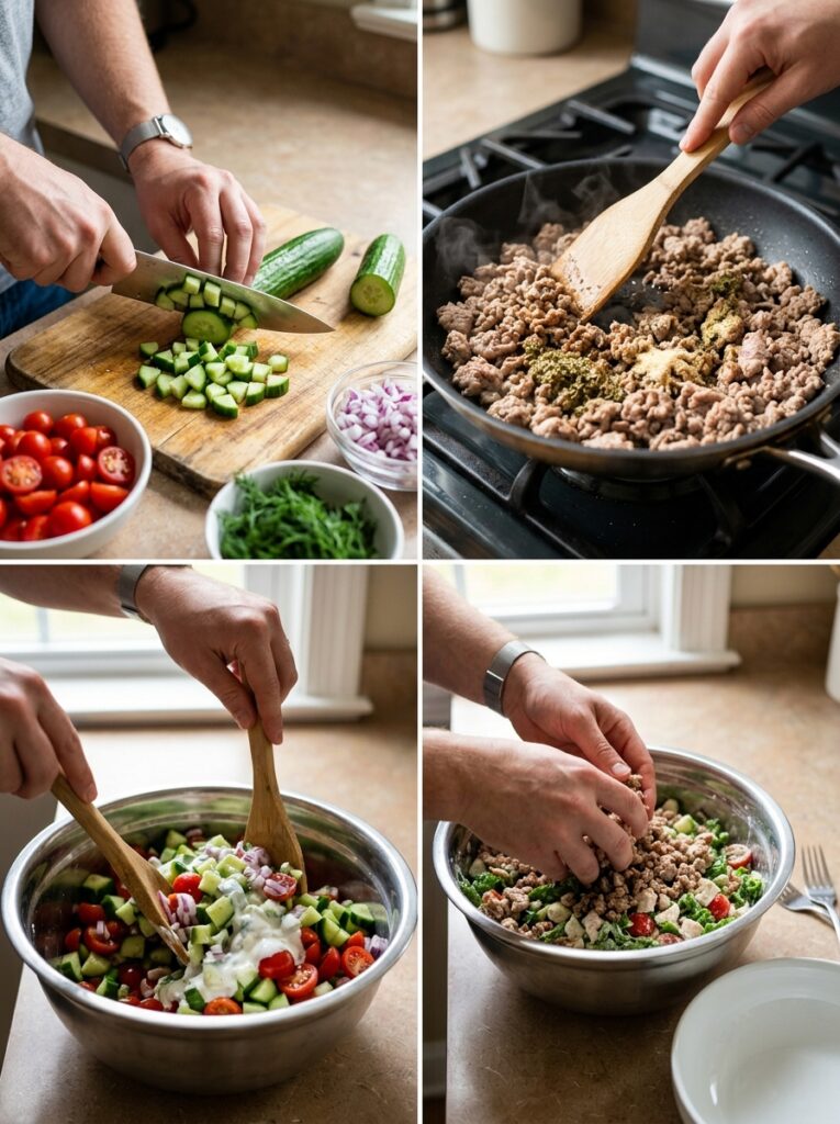 high protein turkey cucumber salad recipe 14 Turkey cucumber salad cooking pr… 202605251338