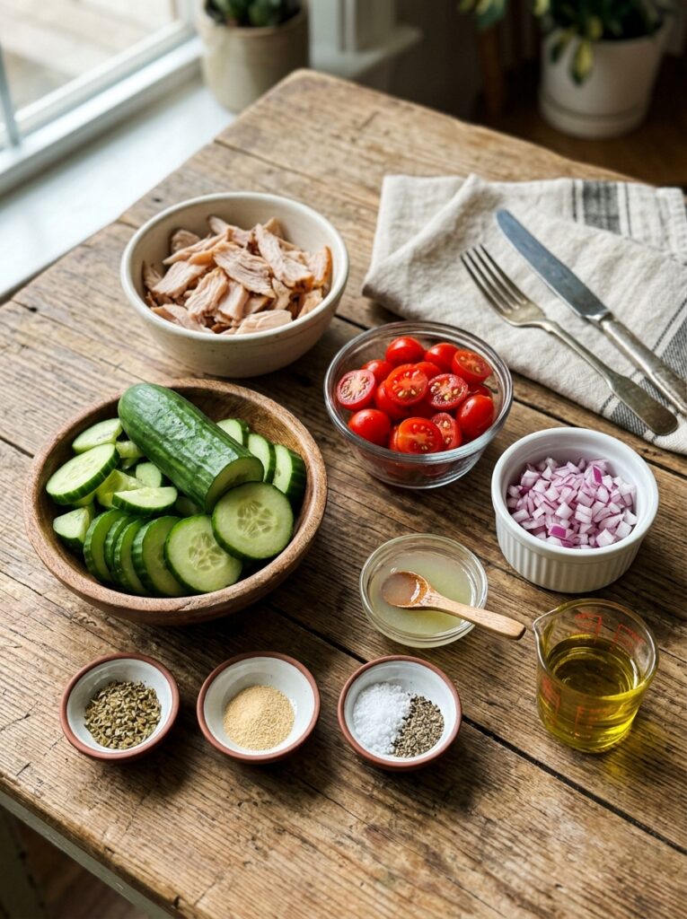 high protein turkey cucumber salad recipe 13 Turkey cucumber salad ingredient… 202605251338