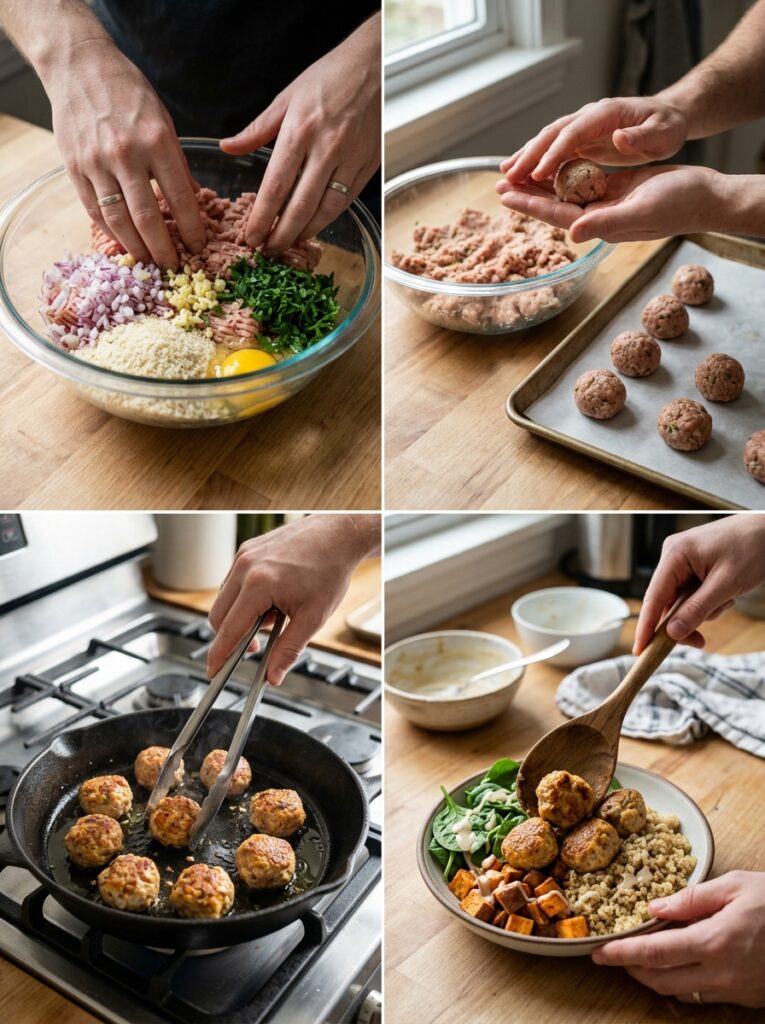 Turkey meatball bowl cooking pro… 202605021253