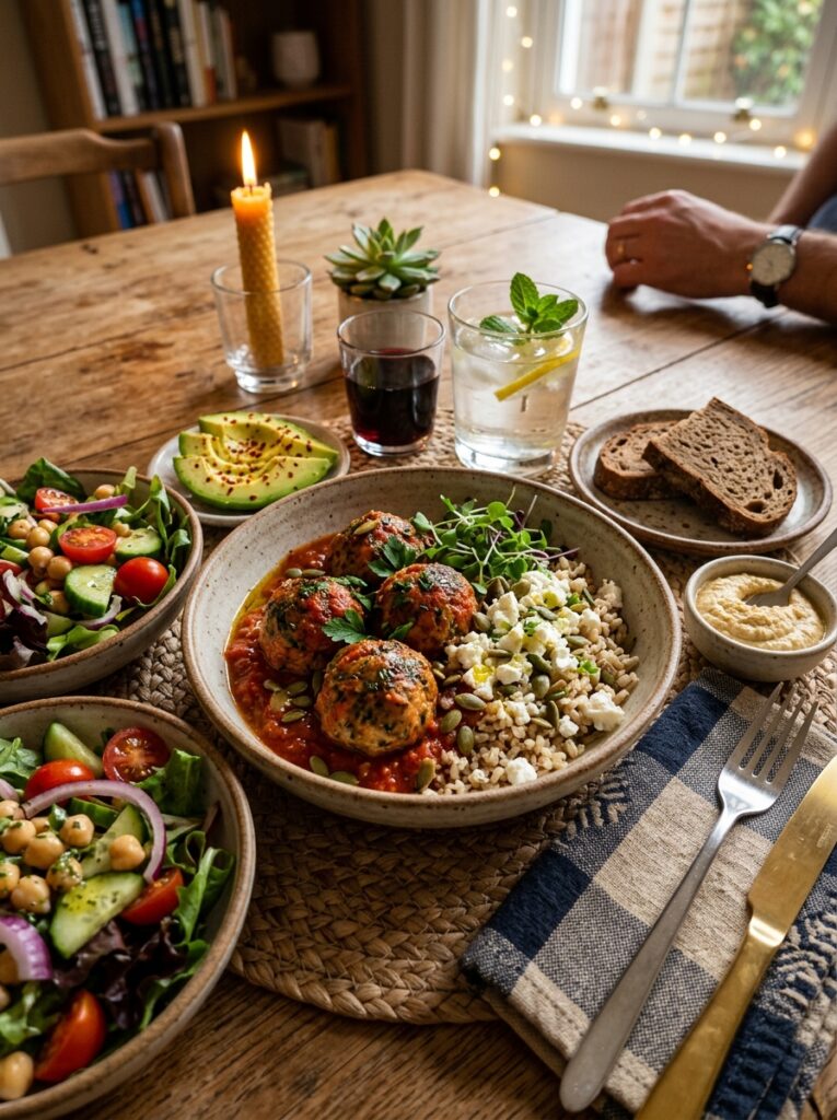 Turkey meatball bowl setup 202605021253