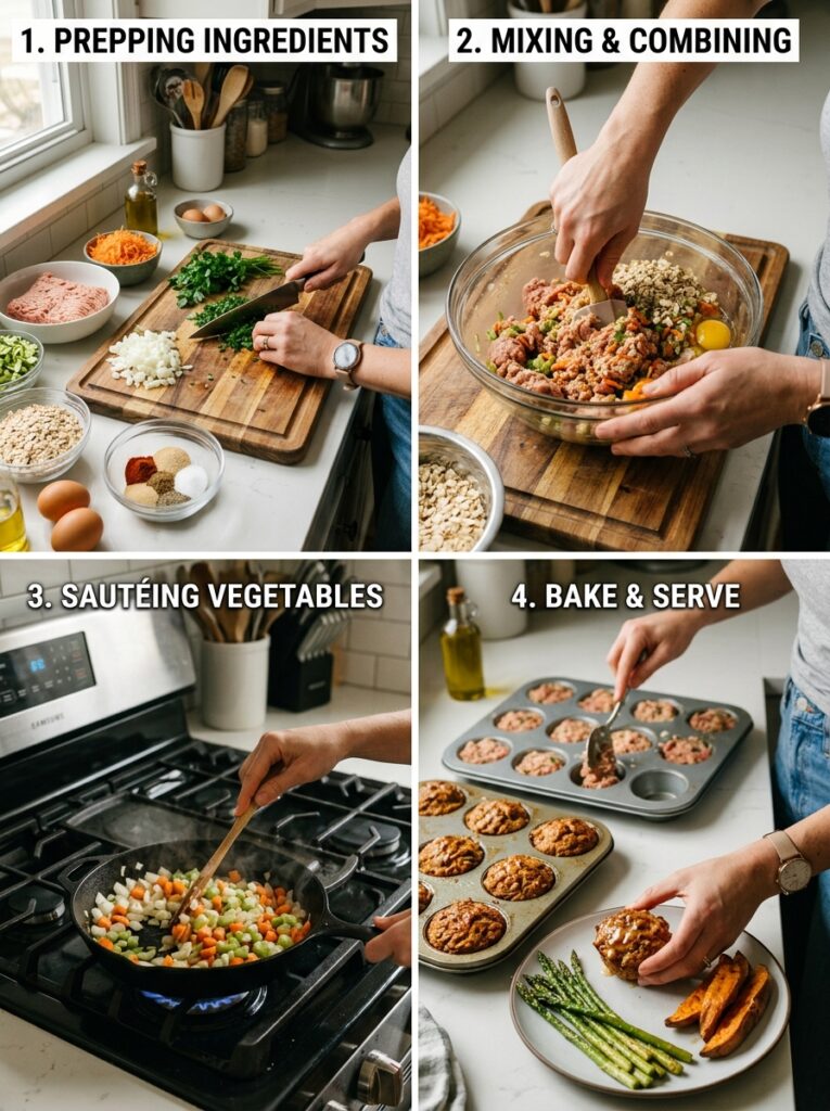 high protein turkey meatloaf muffins dinner 14 Turkey meatloaf muffins dinner p… 202605042141