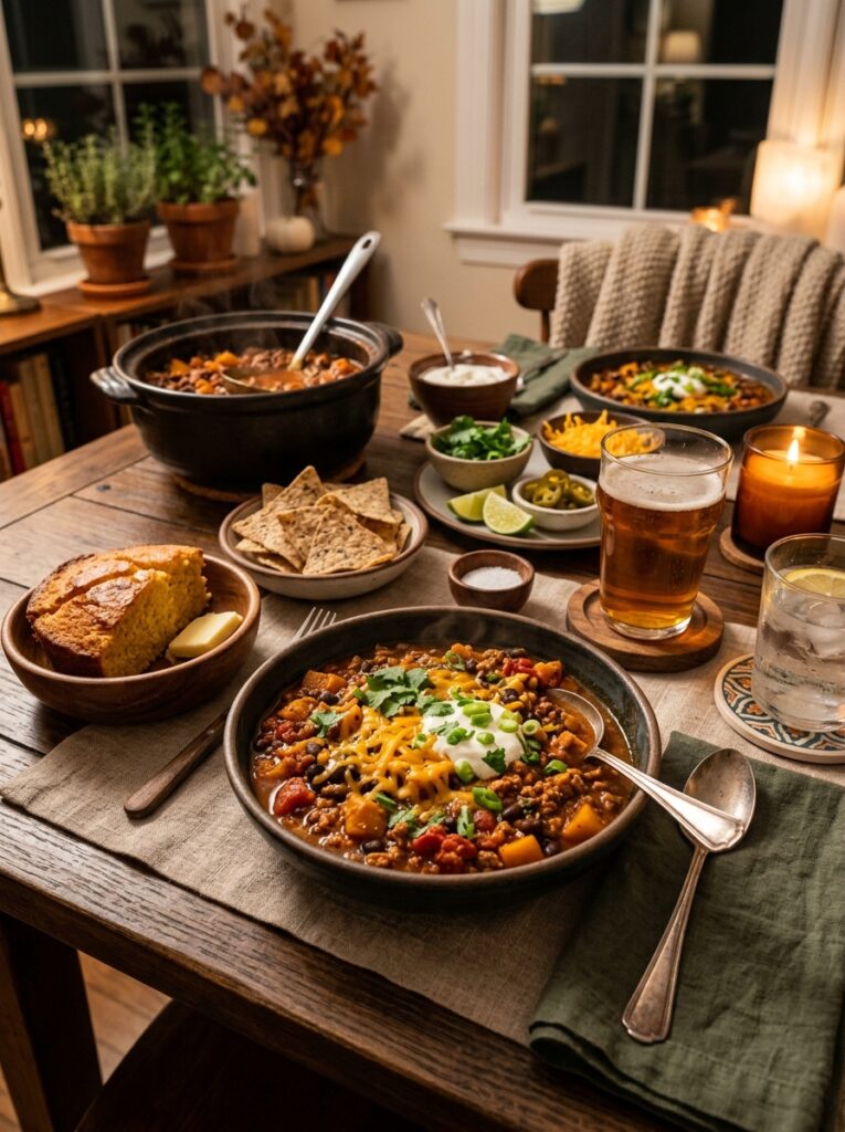 High Protein Turkey Pumpkin Chili 15 Turkey pumpkin chili setup 202605091829