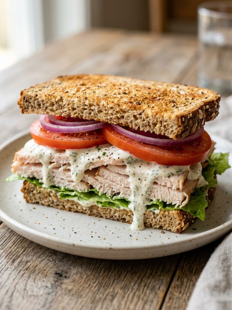 high protein turkey ranch sandwich 12 Turkey ranch sandwich recipe photo 202605042144