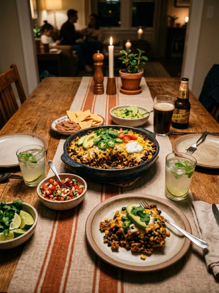High Protein Turkey Taco Casserole: A Hearty Homemade Recipe 15 Turkey taco casserole with side 202605021246