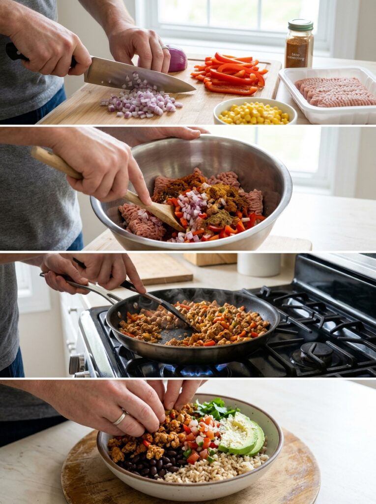 High Protein Turkey Taco Lunch Bowl: A Flavor-Packed, Easy Meal Prep Recipe 14 Turkey taco lunch bowl cooking 202605142215