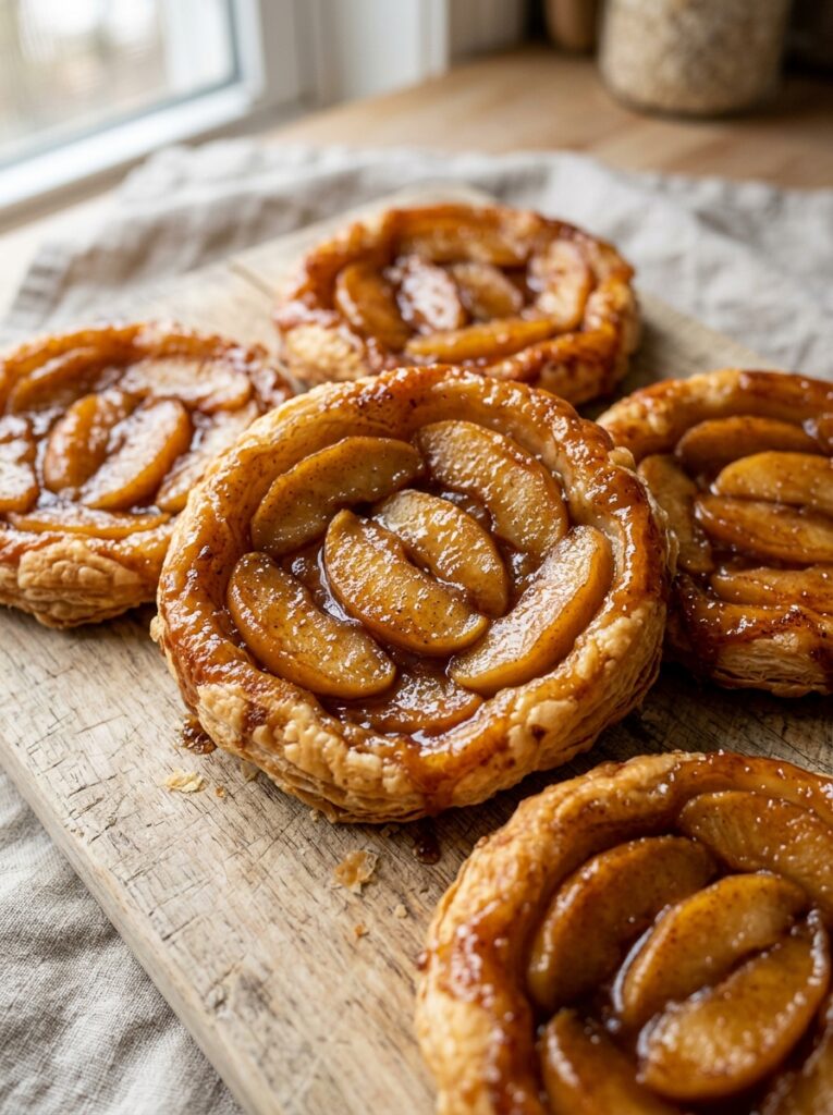 Upside Down Puff Pastry Tarts Apple 12 Upside down apple tarts 202606091614