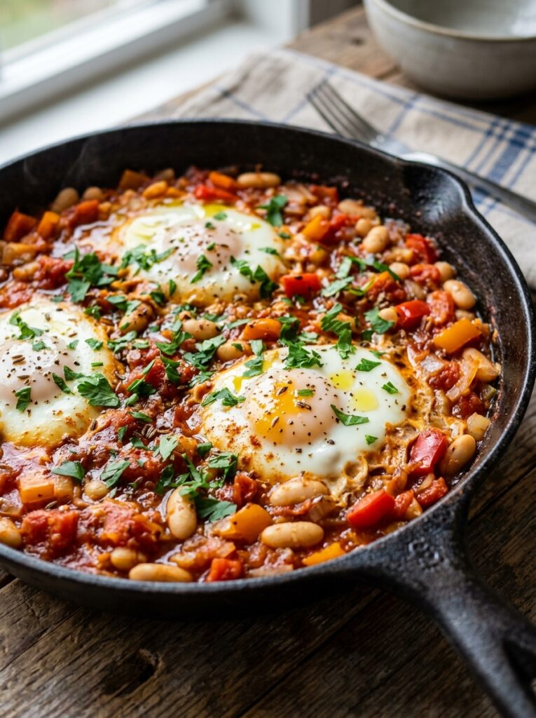 high protein white bean breakfast shakshuka 12 White bean breakfast shakshuka 202605091814