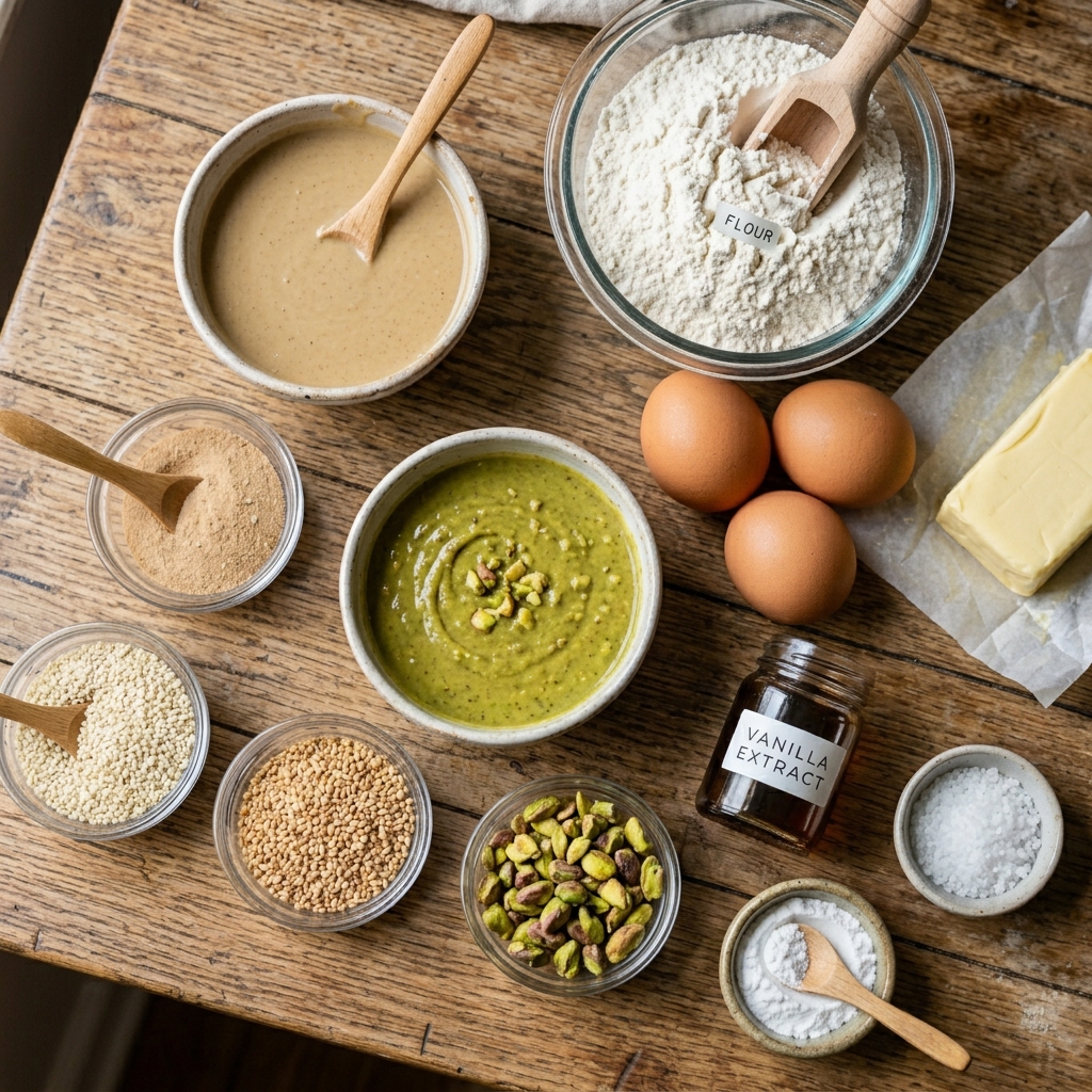 Sesame and Pistachio Butter Cookies Recipe: Homemade Nutty Delights 2026 13 Sesame and Pistachio Butter Cookies recipe