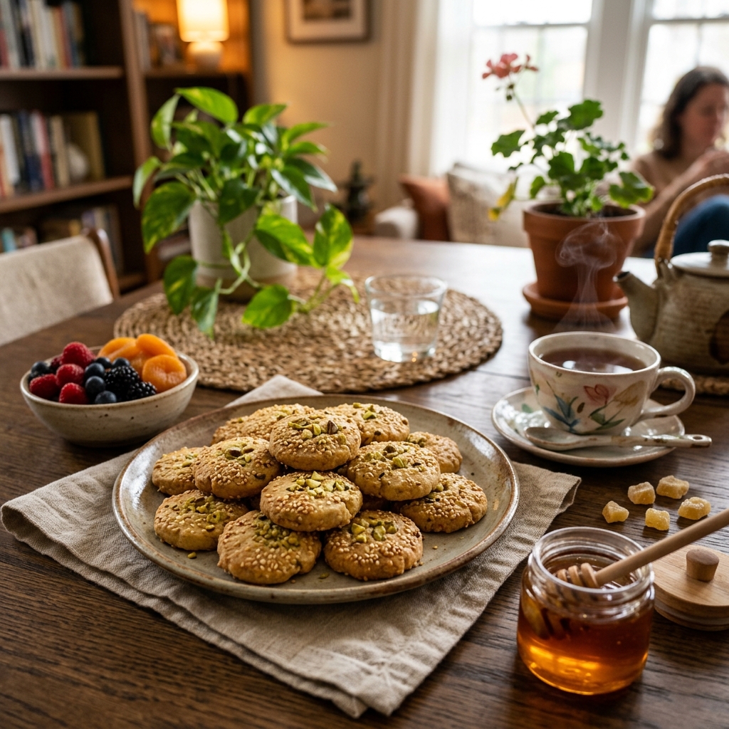 Sesame and Pistachio Butter Cookies Recipe: Homemade Nutty Delights 2026 15 Sesame and Pistachio Butter Cookies recipe